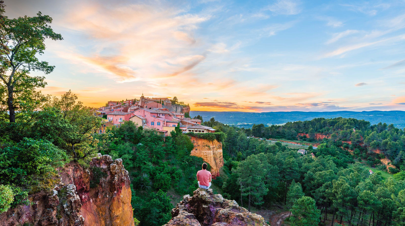 Village de Roussillon en Vaucluse