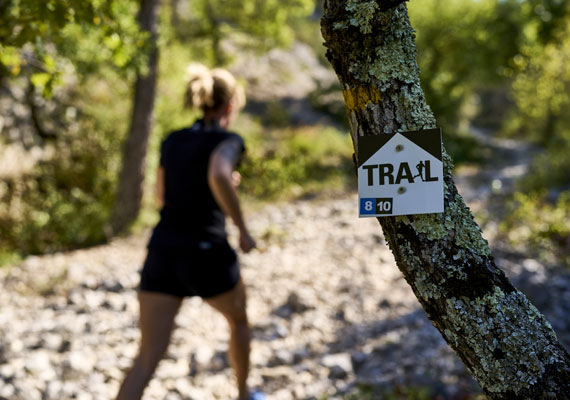 Markering trailrunningroute